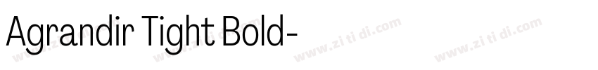 Agrandir Tight Bold字体转换 Agrandir Tight Bold字体转换